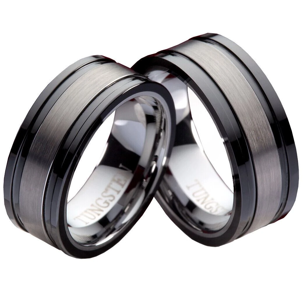 Partnerringe Wolframringe PW106 ohne Stein